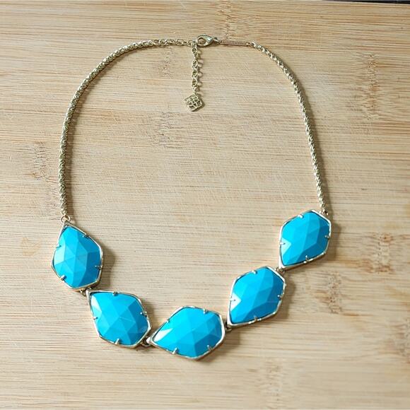 Kendra Scott Jewelry - Kendra Scott Corley Conely connely? Necklace gold and turquoise?